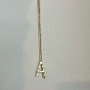 Gold Letter A Necklace